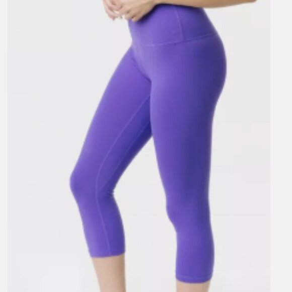 Zyia Ascend High Rise Capri Legging Purple Size 14 16 - Picture 14 of 14